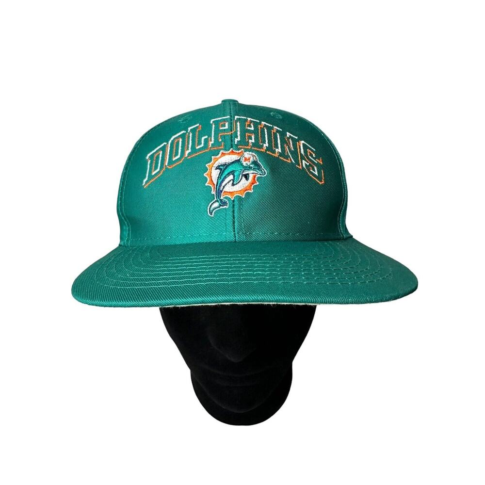 Vintage Miami Dolphins NFL Football Logo 7 Green Hat Cap SnapBack Adult 90s